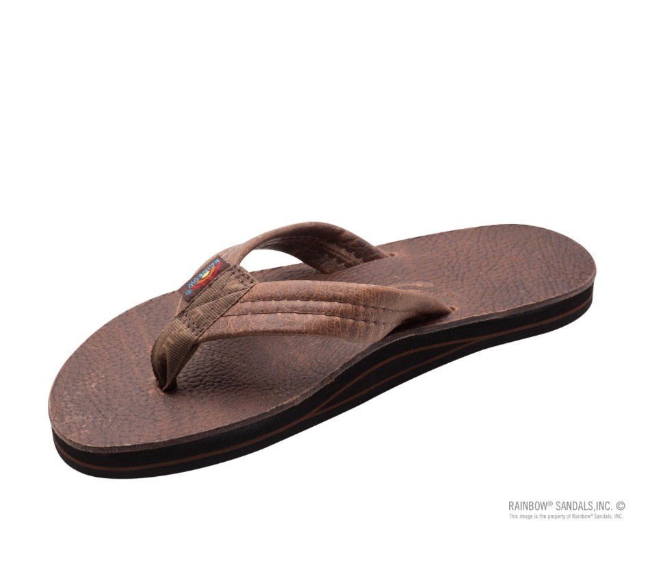 Rainbow Sandals Luxury Leather Oak DOUBLE layer
