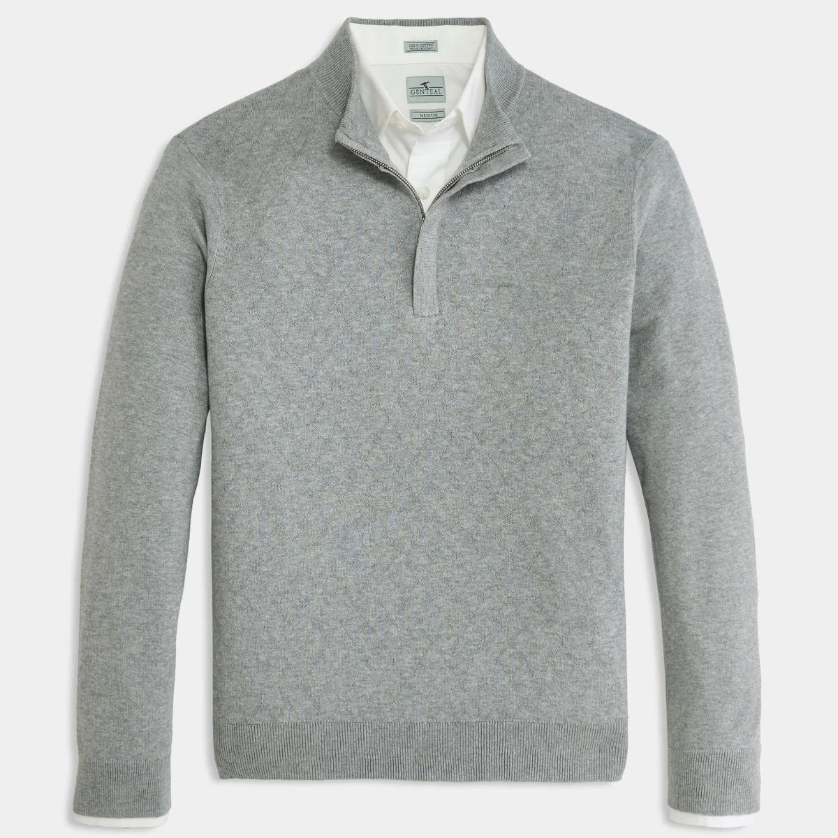 GenTeal Bramlett Diamond Quilted Quarter-Zip - Gray