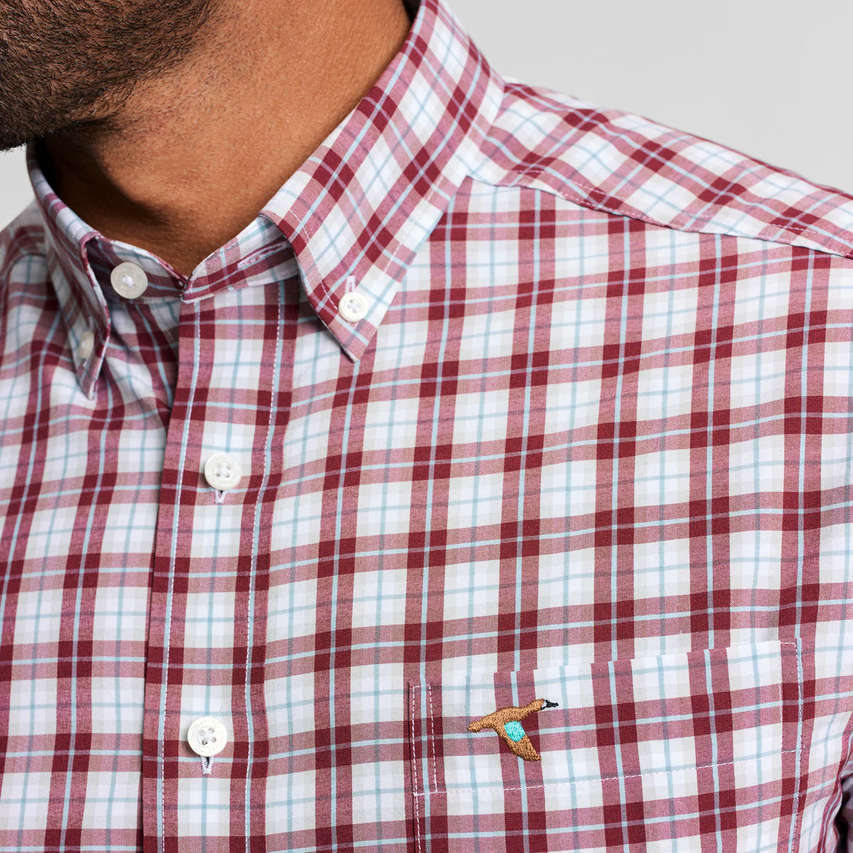 GenTeal Hansen Performance Sport Shirt- Garnet