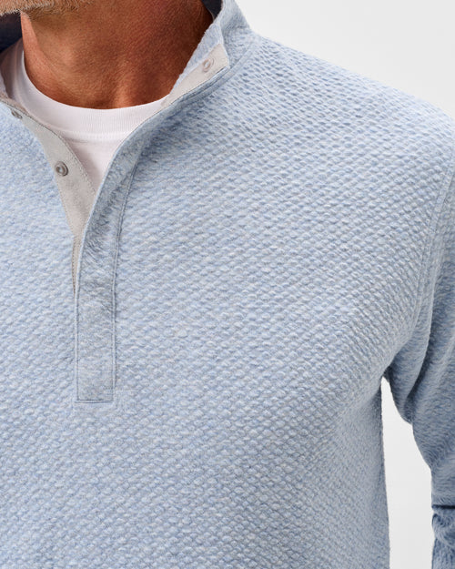Johnnie-O Ransel Hidden Snap Pullover (Malibu)