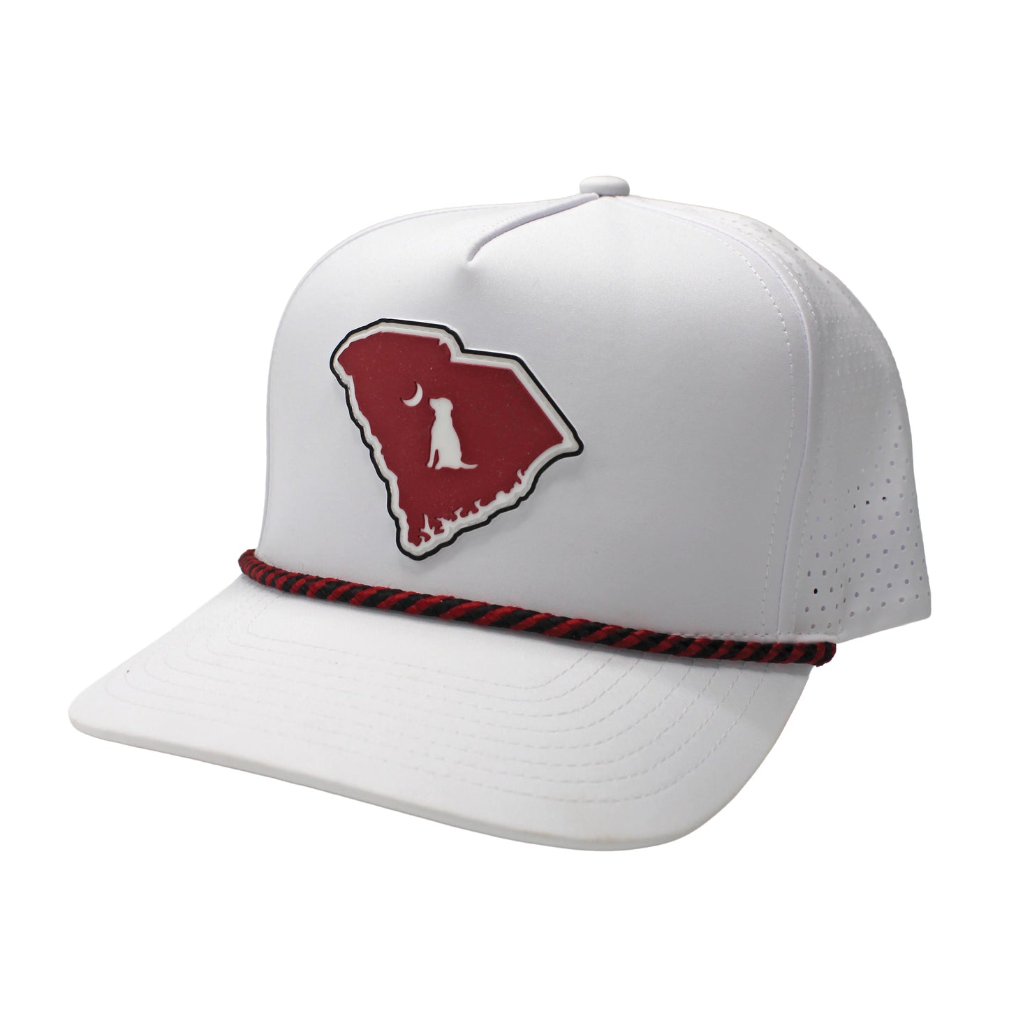 Local Boy Collegiate Patch Perforated Rope Hat- South Carolina