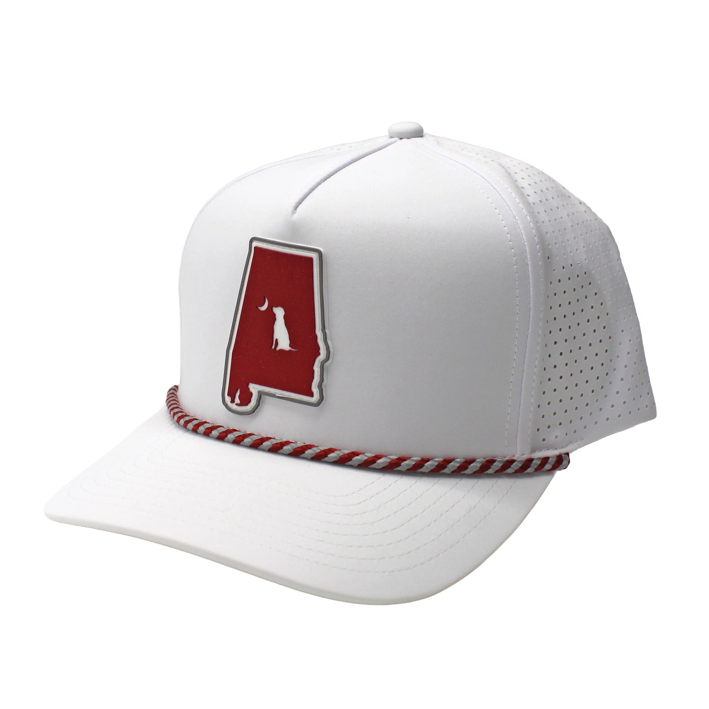 Local Boy Collegiate Patch Perforated Rope Hat- Alabama