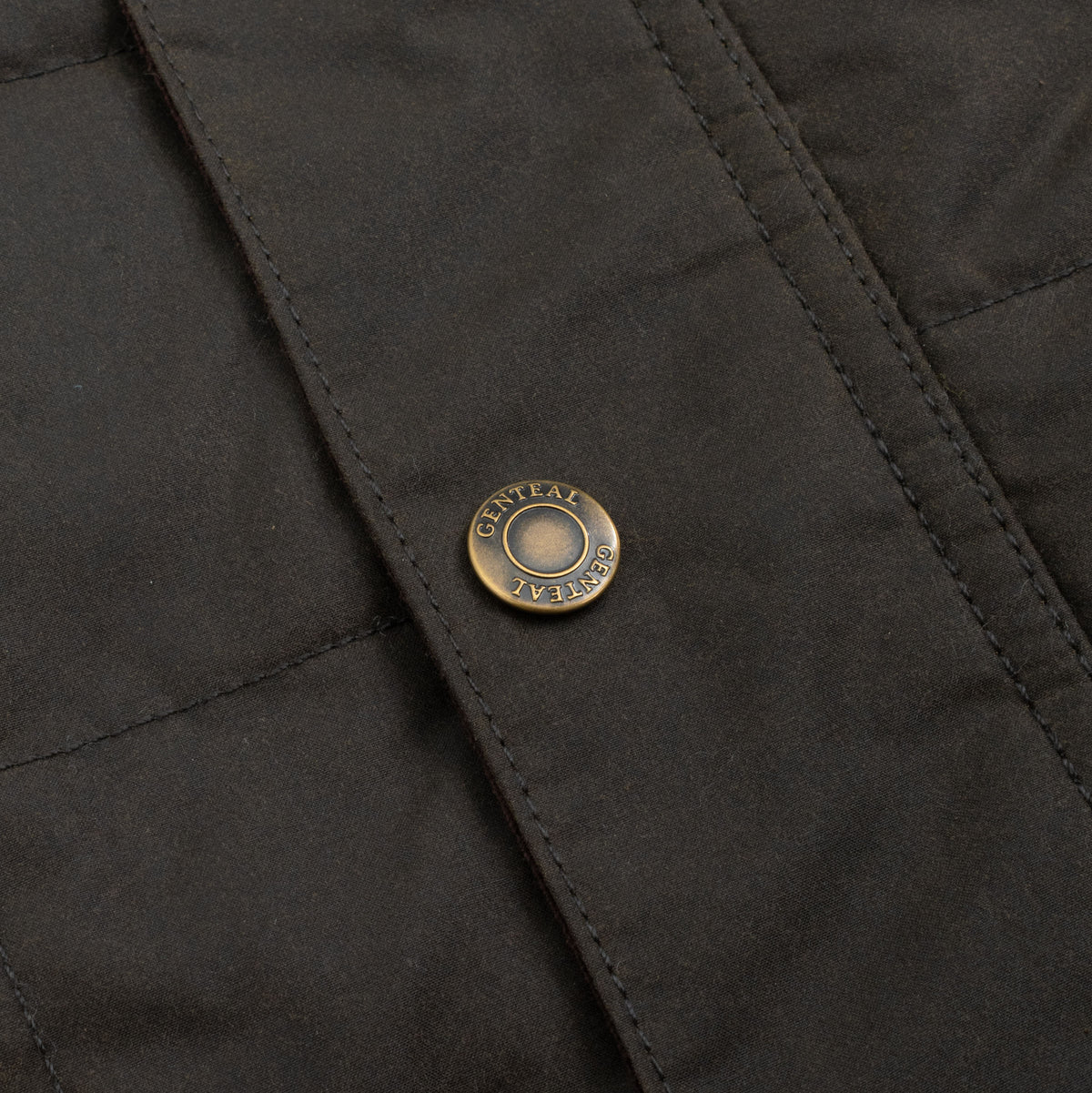 GenTeal Merritt Waxed Cotton Vest- Chocolate