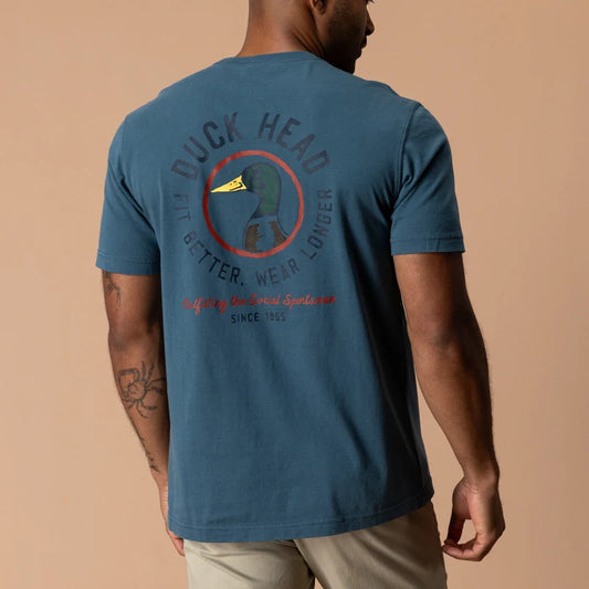Duck Head Fit Better, Wear Longer Short Sleeve T-Shirt (Stormy Teal)