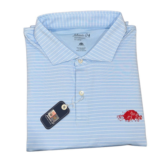 Johnnie-O Slobbering Hog Beau Arkansas Polo (Gulf Blue)