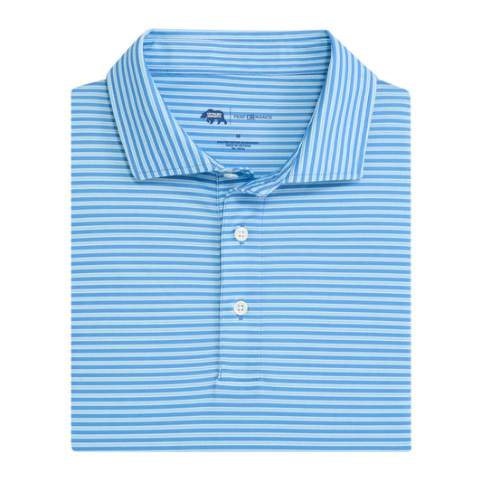 Onward Reserve Trophy Stripe Performance Pique Polo (Dutch Canal)