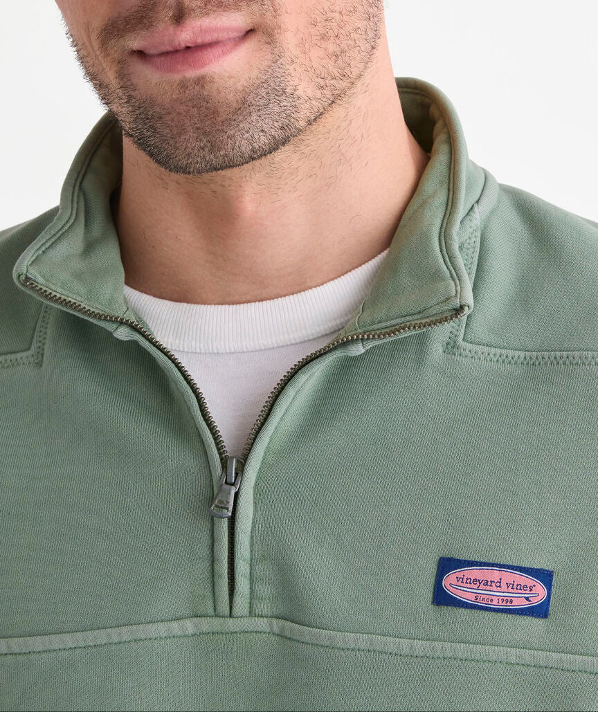 Vineyard Vines Surf Terry Shep Shirt (Olive Dusk)