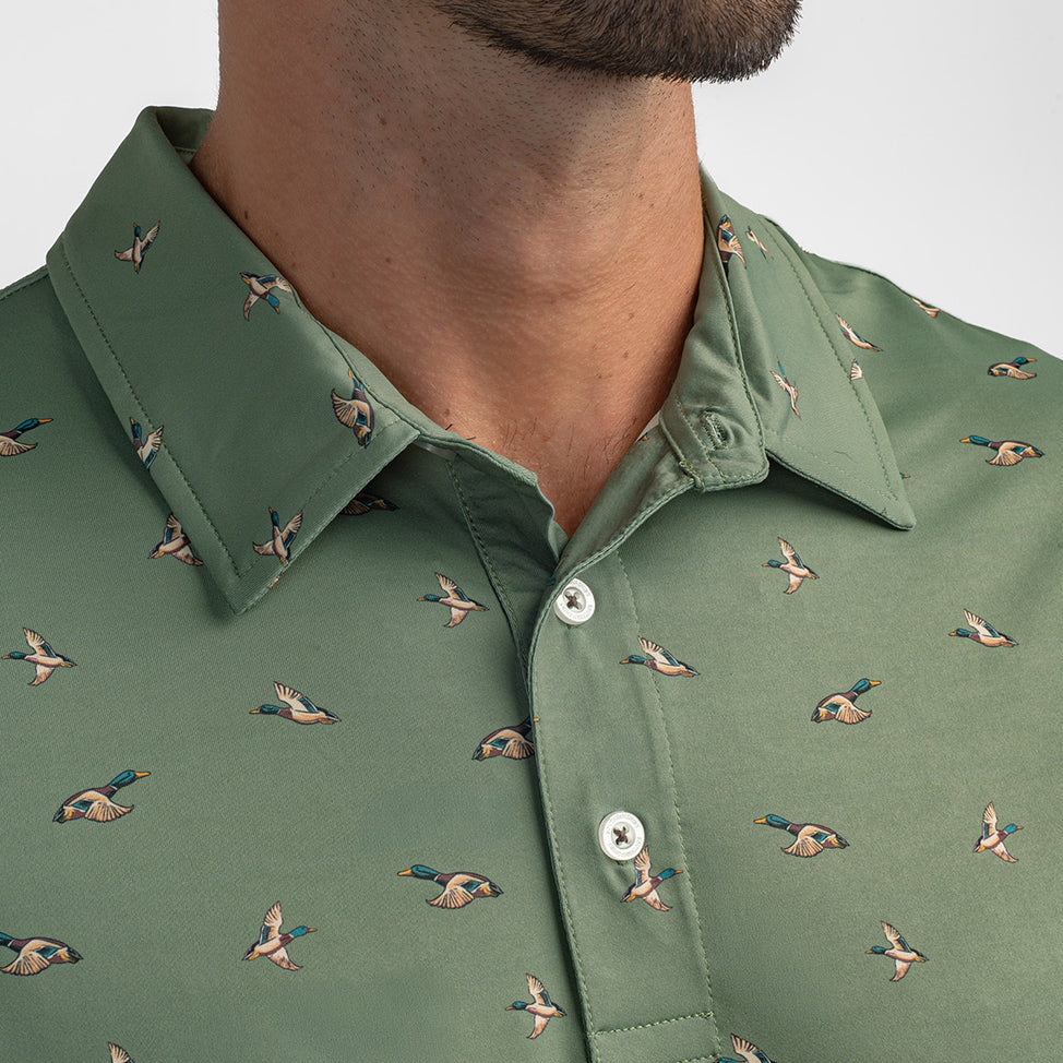 Southern Shirt Feathered Frenzy Printed Polo (Feather)