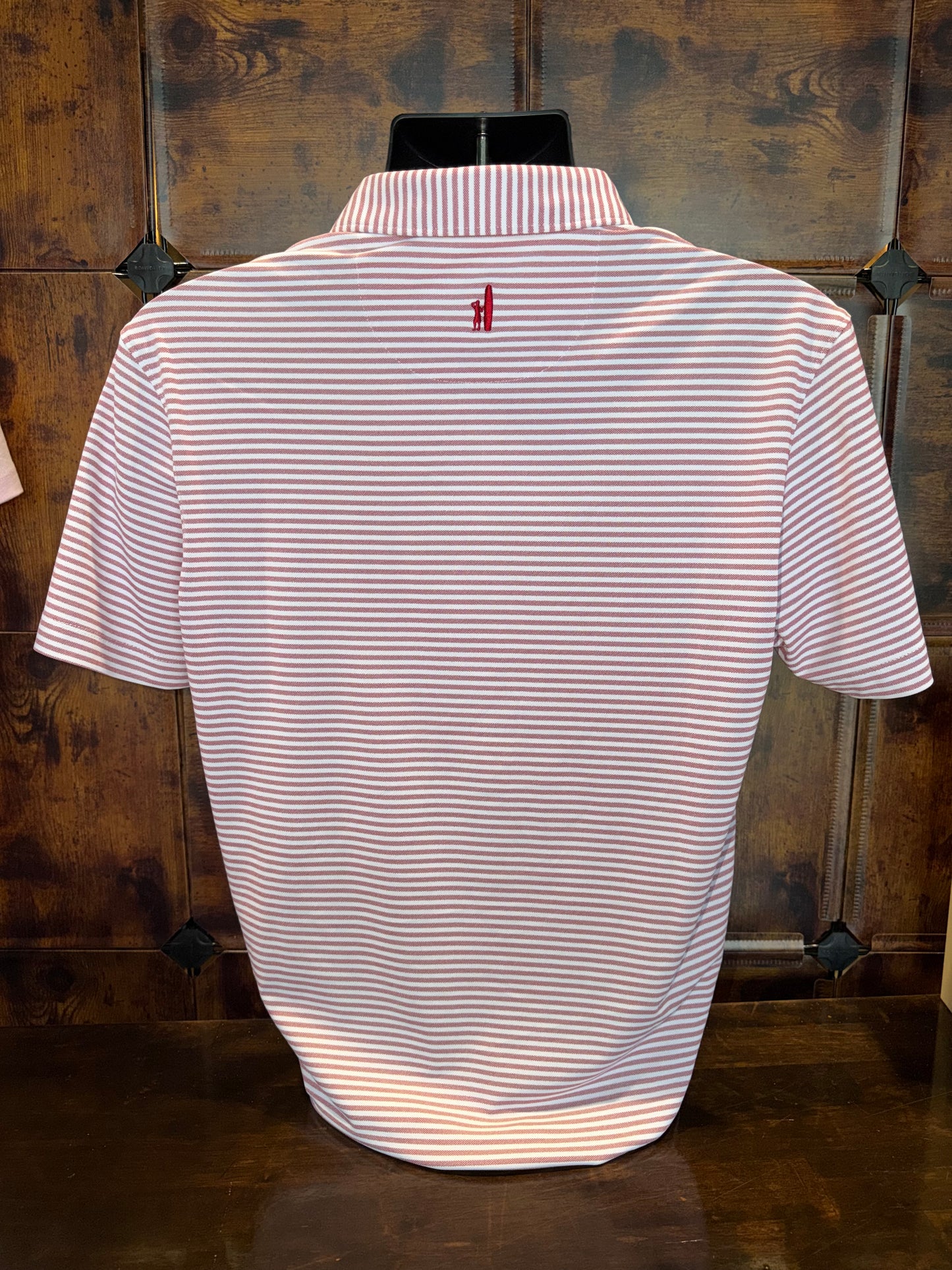 Johnnie-O Hog with Flag Vault Logo Stetsons Pique Polo (Crimson)