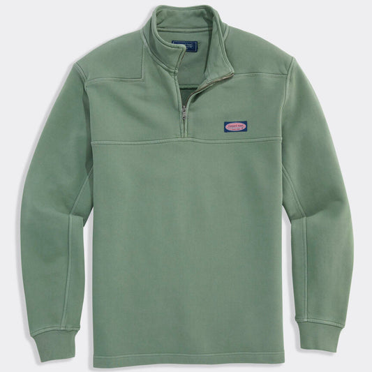Vineyard Vines Surf Terry Shep Shirt (Olive Dusk)