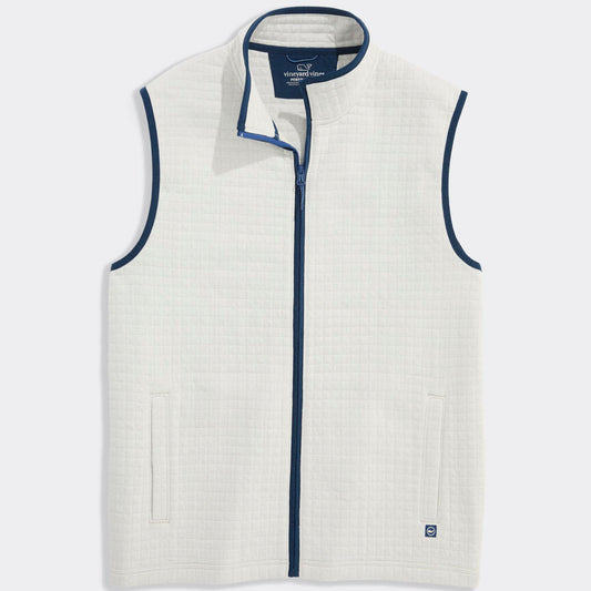 Vineyard Vines Quilted Navigator Vest (Stone)