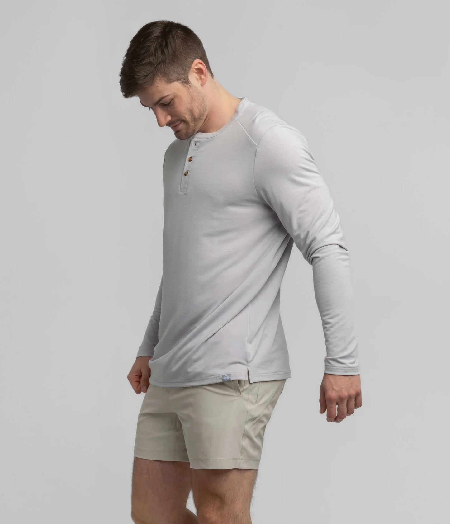 Max Comfort Henley LS - Stone