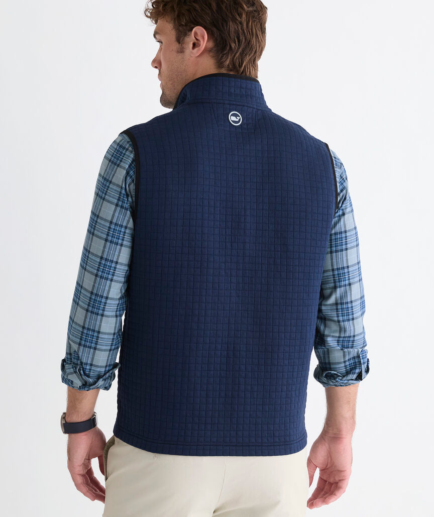 Vineyard Vines Quilted Navigator Vest (Blue Blazer)