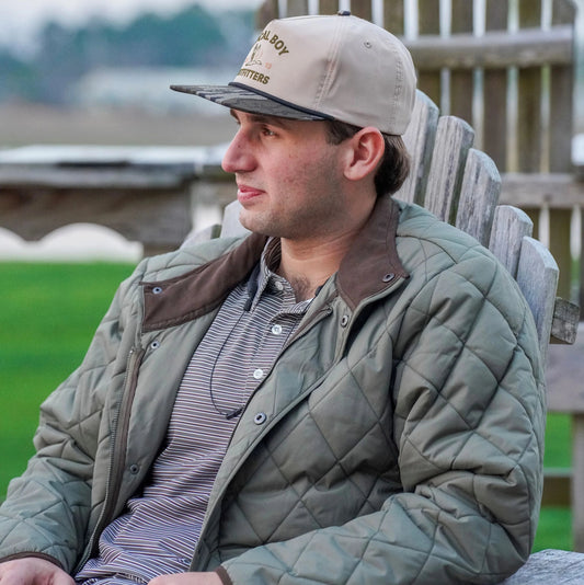 Local Boy Diamond Quilted Jacket (Moss Green)