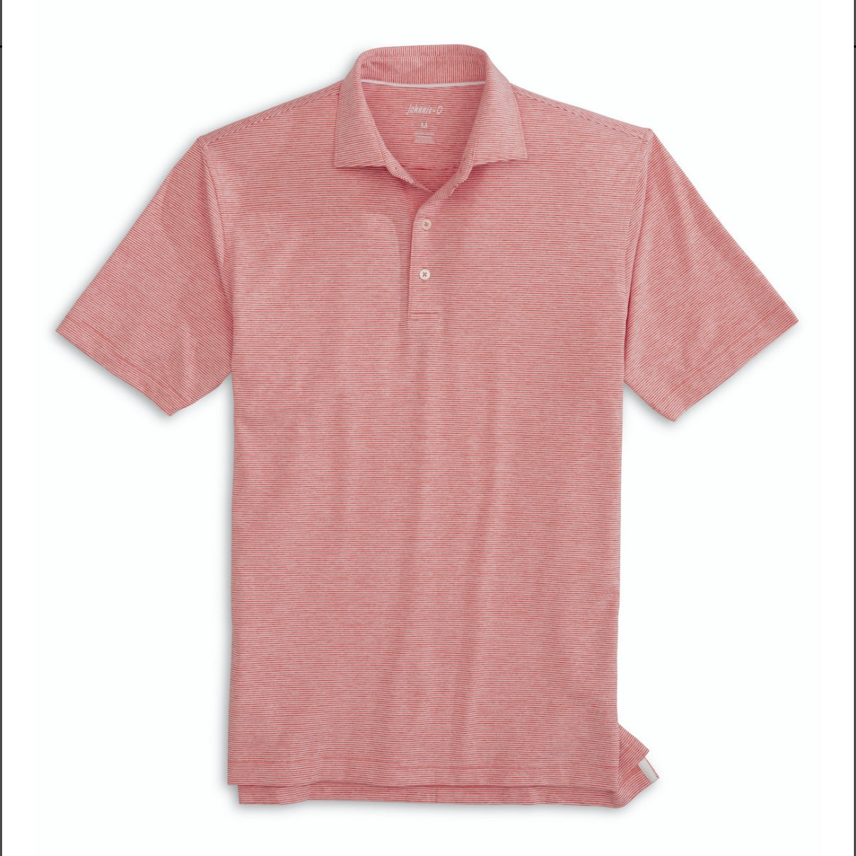Johnnie-O Performance Jersey Polo- Lyndonn Stripe Racing Red