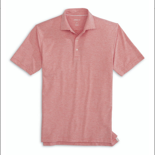 Johnnie-O Performance Jersey Polo Lyndonn Stripe (Racing Red)