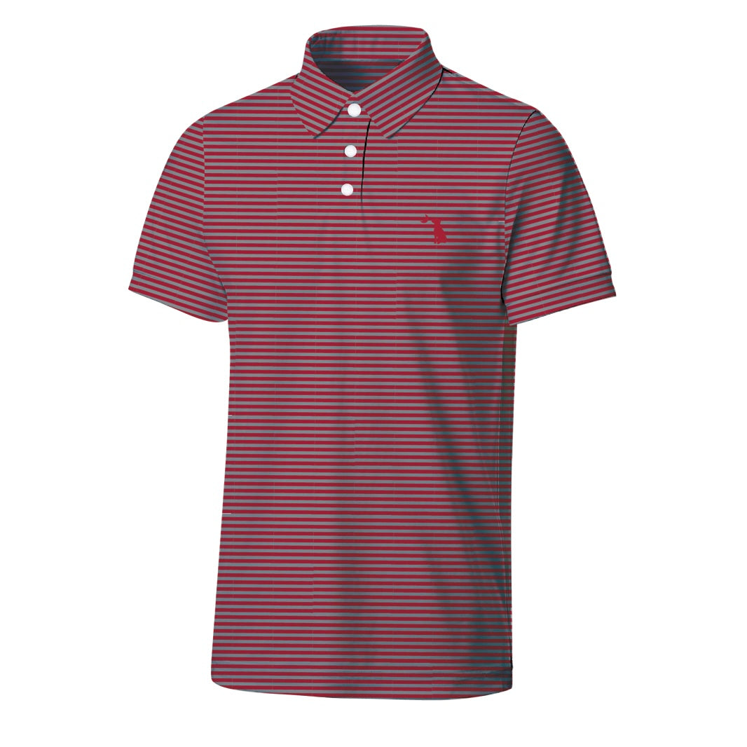 Local Boy Palms Polo (Crimson/Gray)- AL/AR