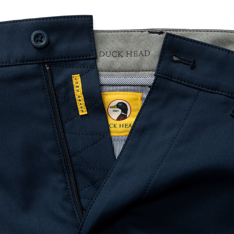 Duck Head 9" Long Drive Performance Short- Navy