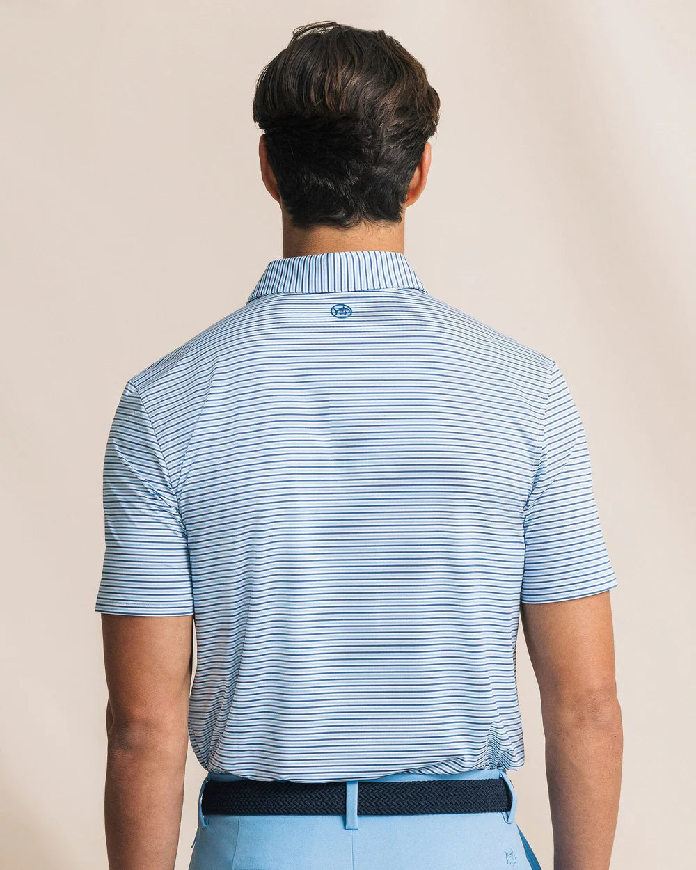 Southern Tide Pelican Landing Stripe Coastal Breeze® Performance Polo