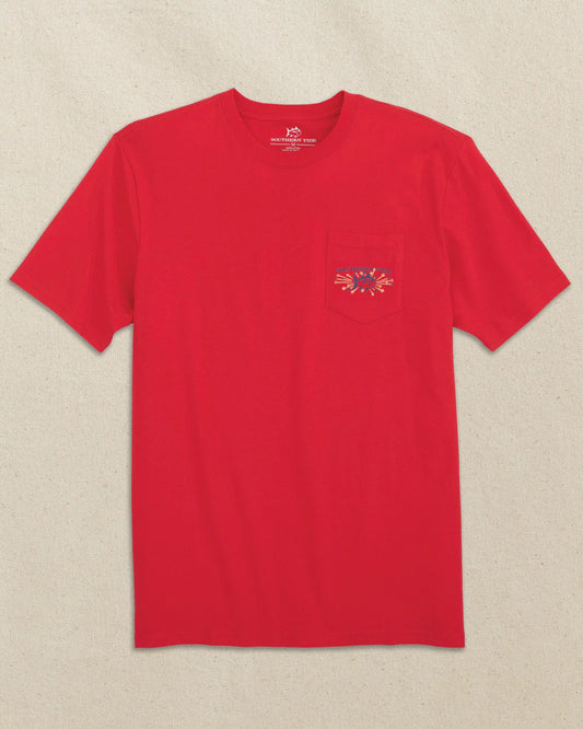 Southern Tide Vintage Firecracker SS T-shirt- Channel Market Red