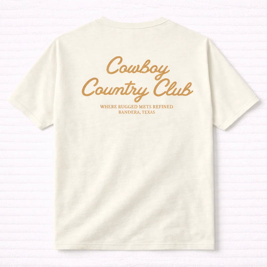 Cowboy Country Club - Club Script Tee (Burnt)