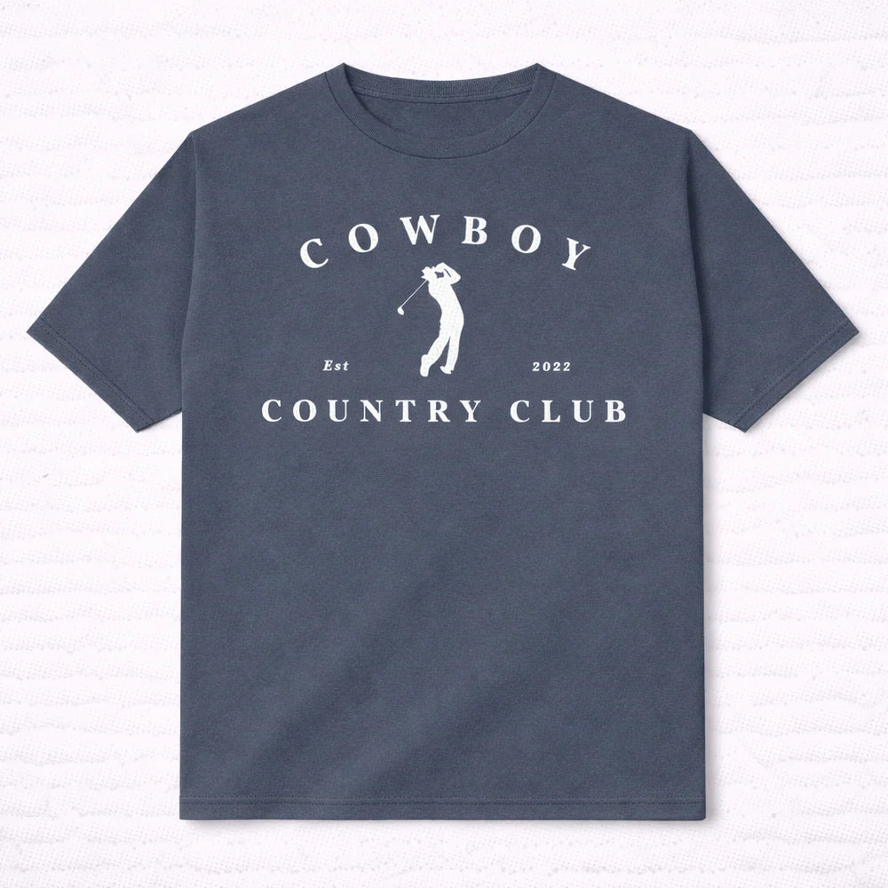 Cowboy Country Club - Golfer Logo Tee (Blue Jean)