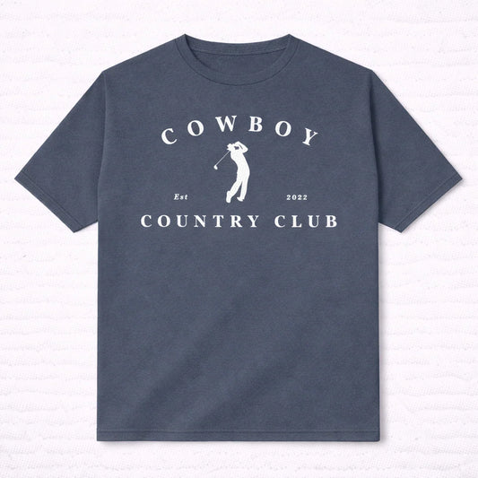 Cowboy Country Club - Golfer Logo Tee (Blue Jean)
