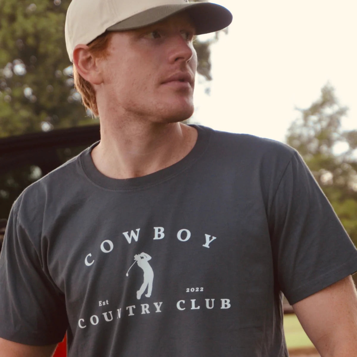 Cowboy Country Club - Golfer Logo Tee (Blue Jean)
