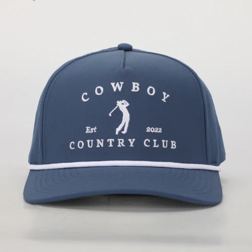 Cowboy Country Club Golfer Roped Hat (Navy)