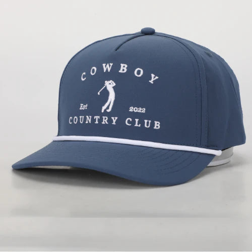 Cowboy Country Club Golfer Roped Hat (Navy)