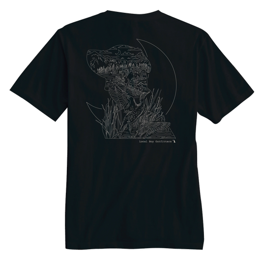 Local Boy Landscape Line- Black