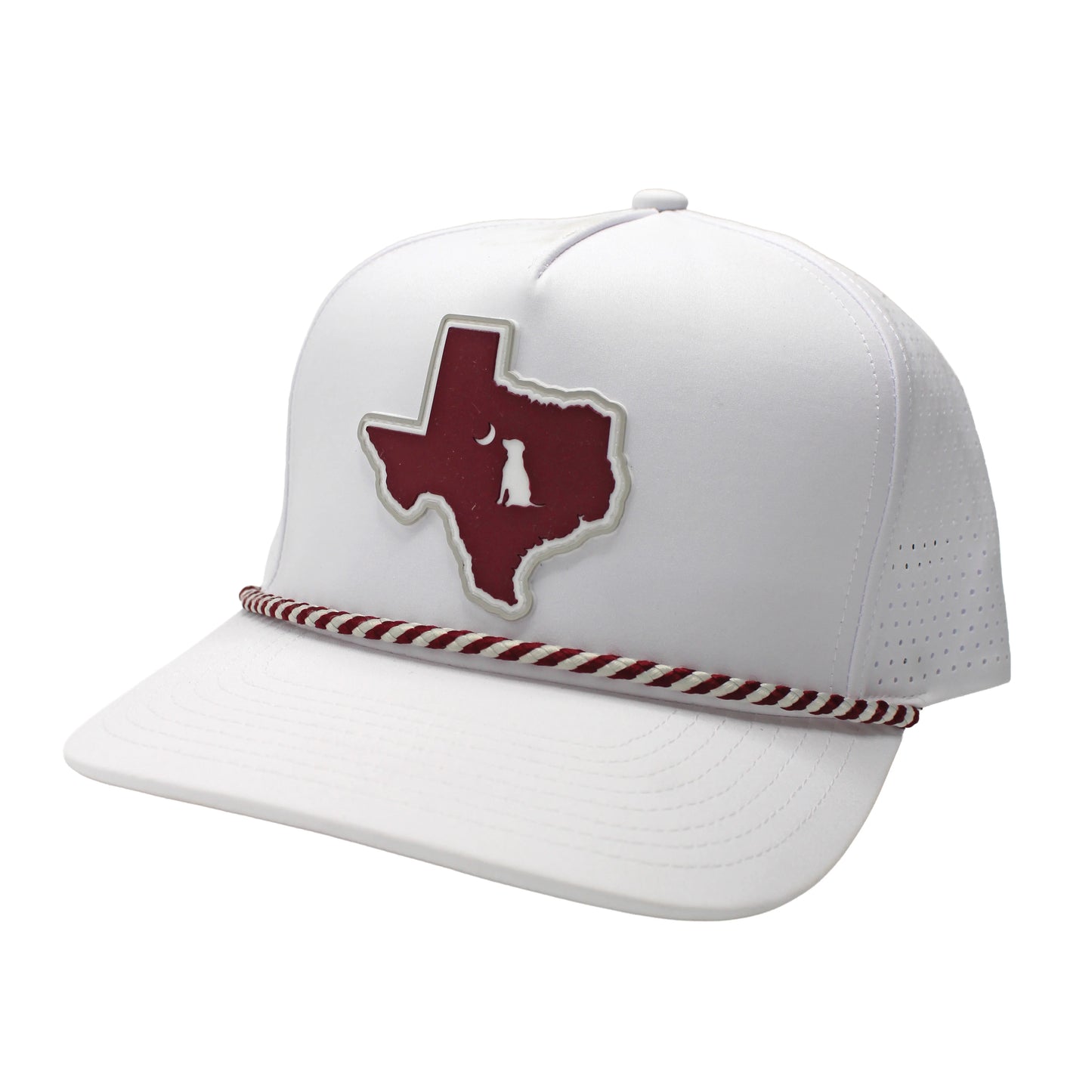 Local Boy Collegiate Patch Perforated Rope Hat- Texas A&M