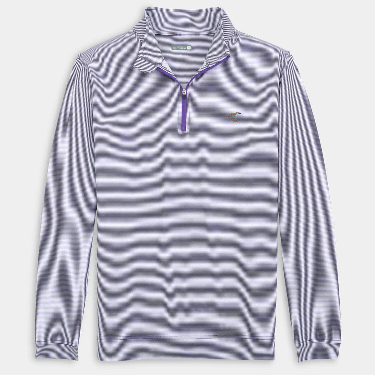 GenTeal Venture Pinstripe Performance Quarter-Zip- Purple