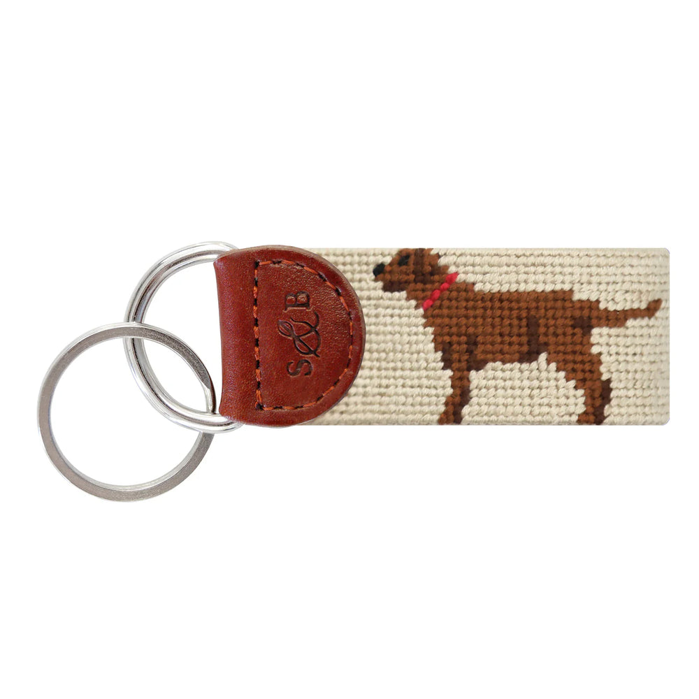Smathers & Branson Chocolate Lab Golf Key Fob