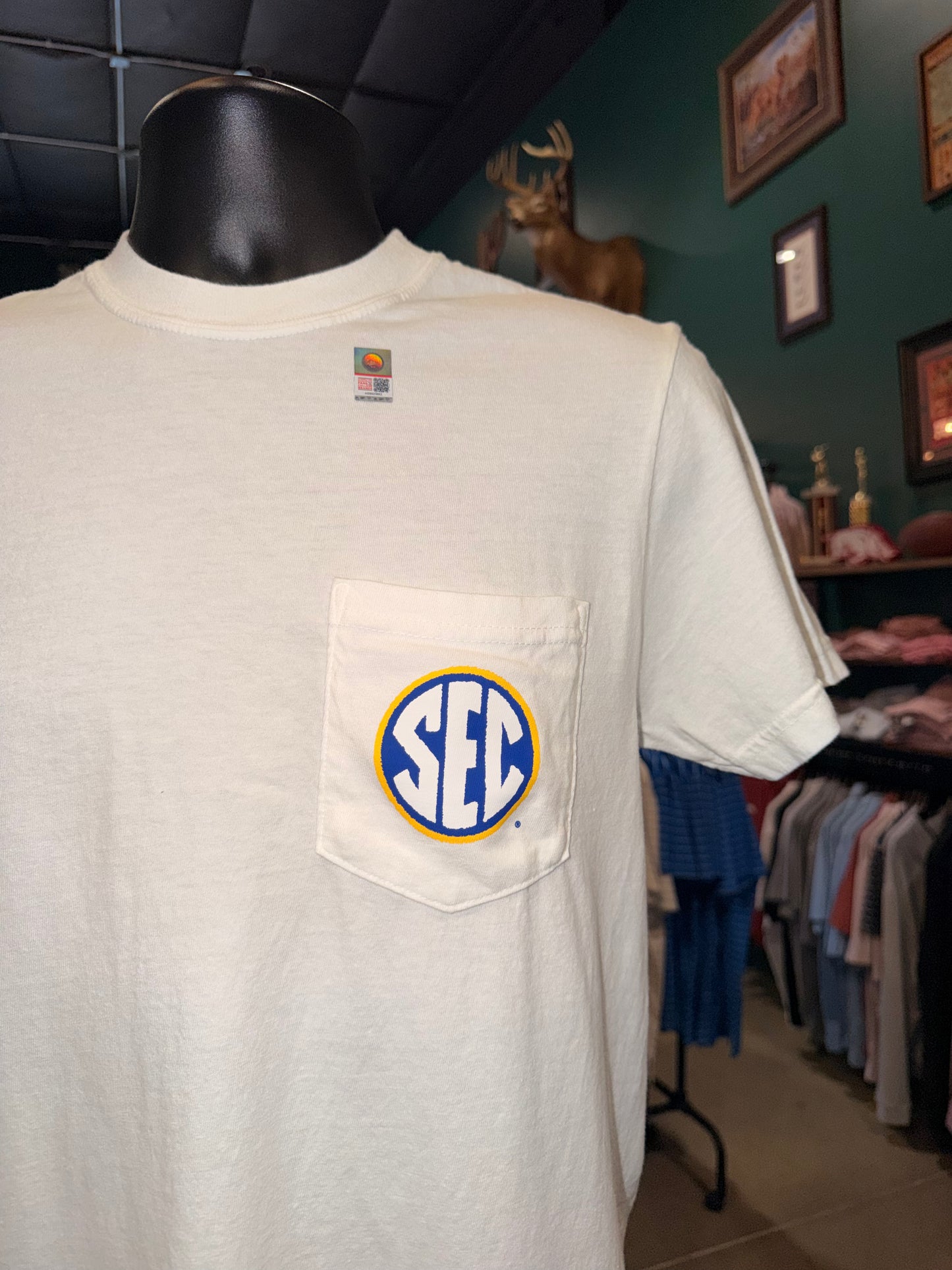 SEC Collegiate Pennant Tee (White)