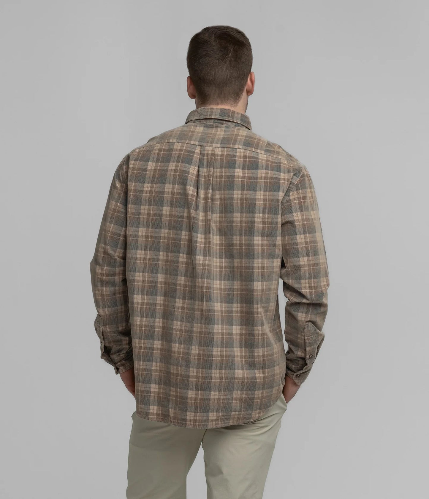 Braxton Lightweight Cord Flannel- Boulder