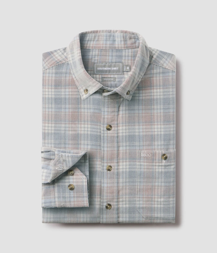 Braxton Lightweight Cord Flannel- Plainsman