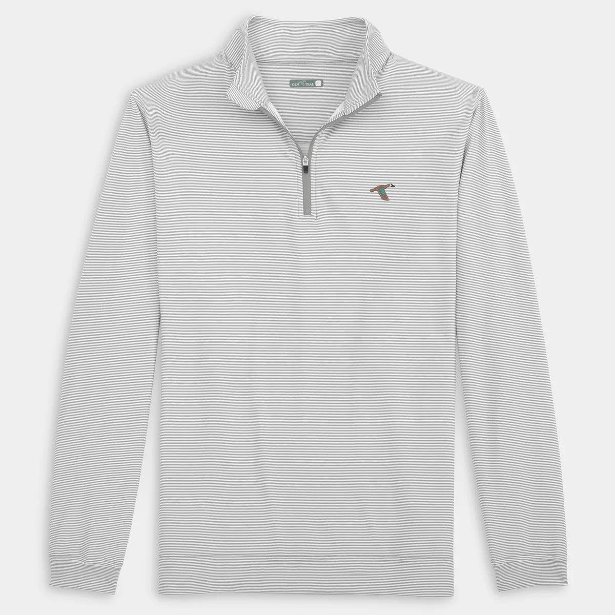 GenTeal Venture Pinstripe Performance Quarter-Zip (Charcoal)