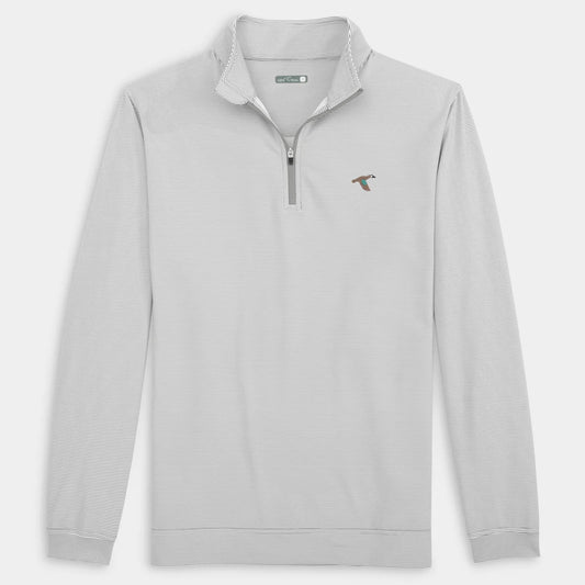 GenTeal Venture Pinstripe Performance Quarter-Zip (Charcoal)