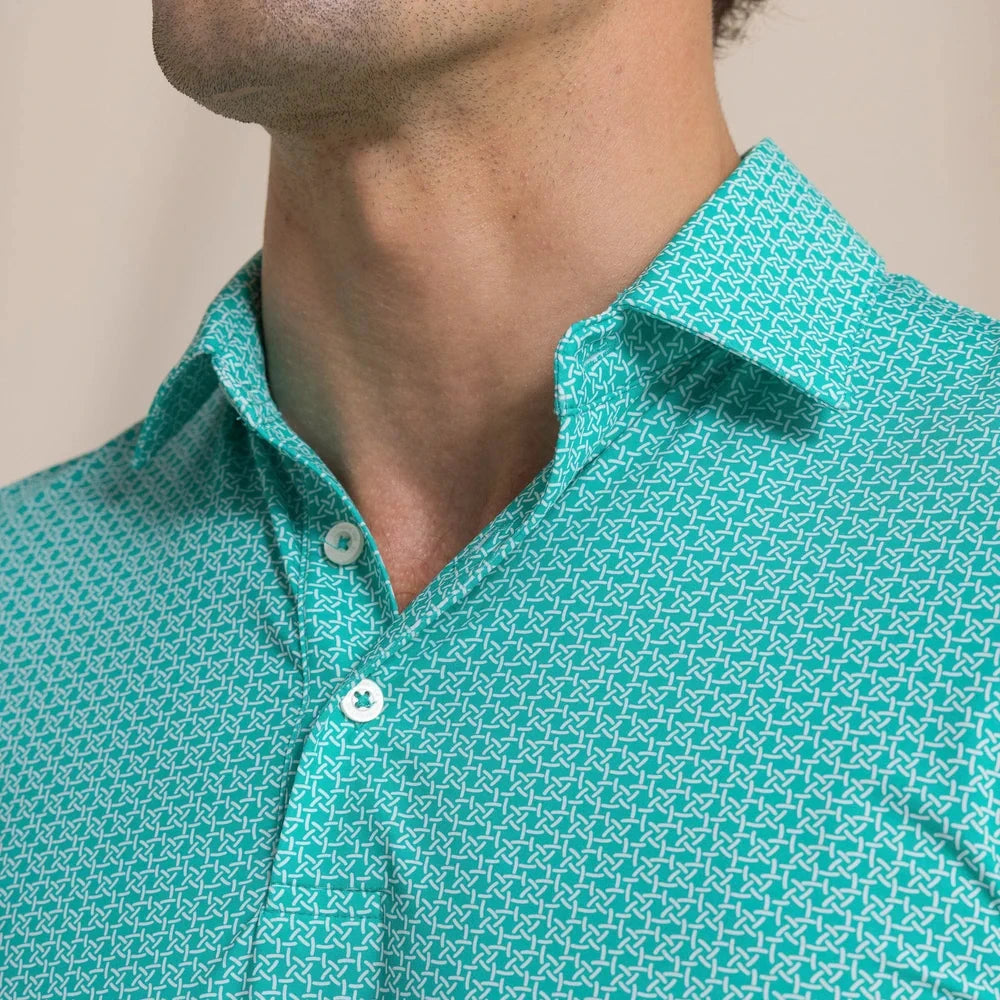 Southern Tide Driver Weaving Around Polo (Persian Green)