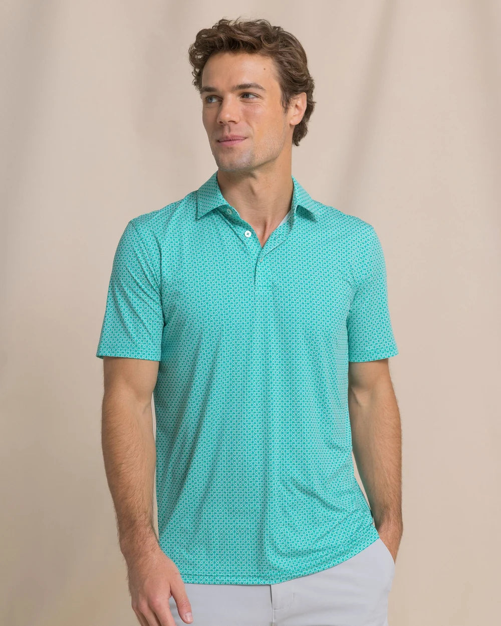Southern Tide Driver Weaving Around Polo (Persian Green)