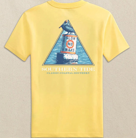 Southern Tide Slow No Wake SS Tee (Sunshine)