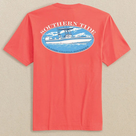 Southern Tide Skipjack Center Console SS Tee (Coral Beach)