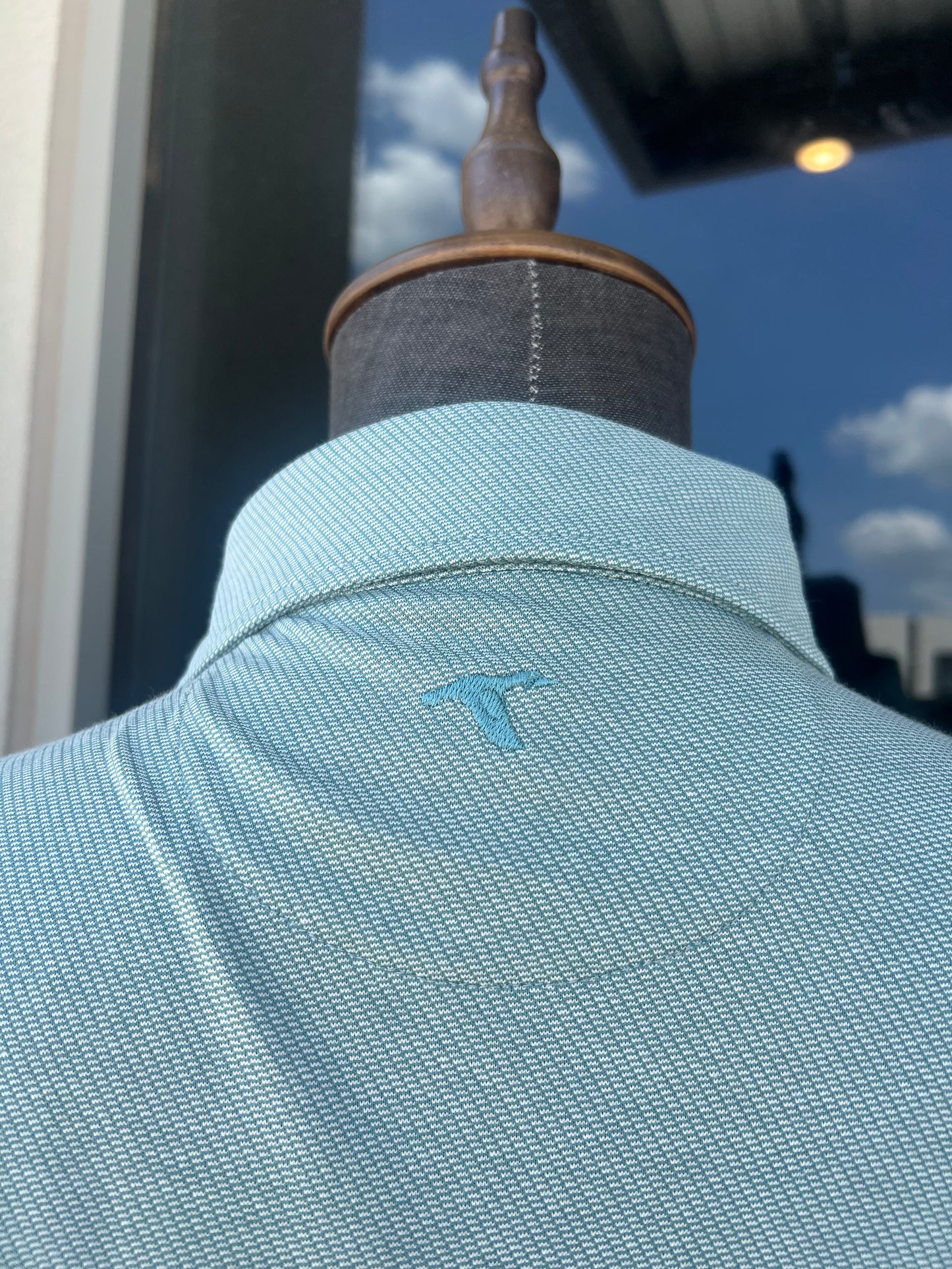 GenTeal Scales Texture Polo- Trellis