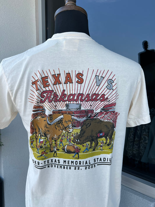 SEC Texas VS. Arkansas Game Day 2025 (Ivory)