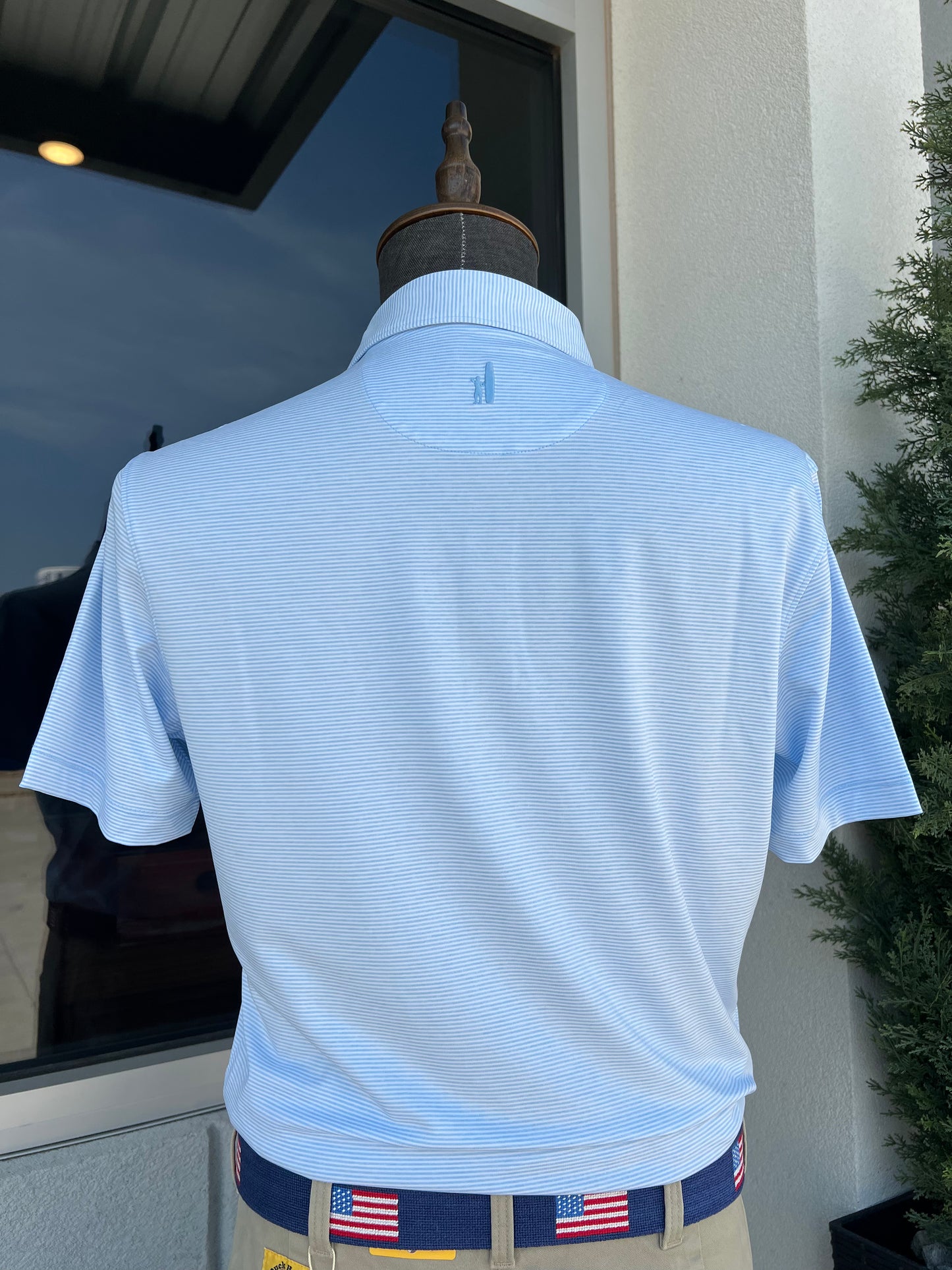 Johnnie-O 'Hog' Leaning on 'A' Vault Logo Lyndonn Polo (Blue)