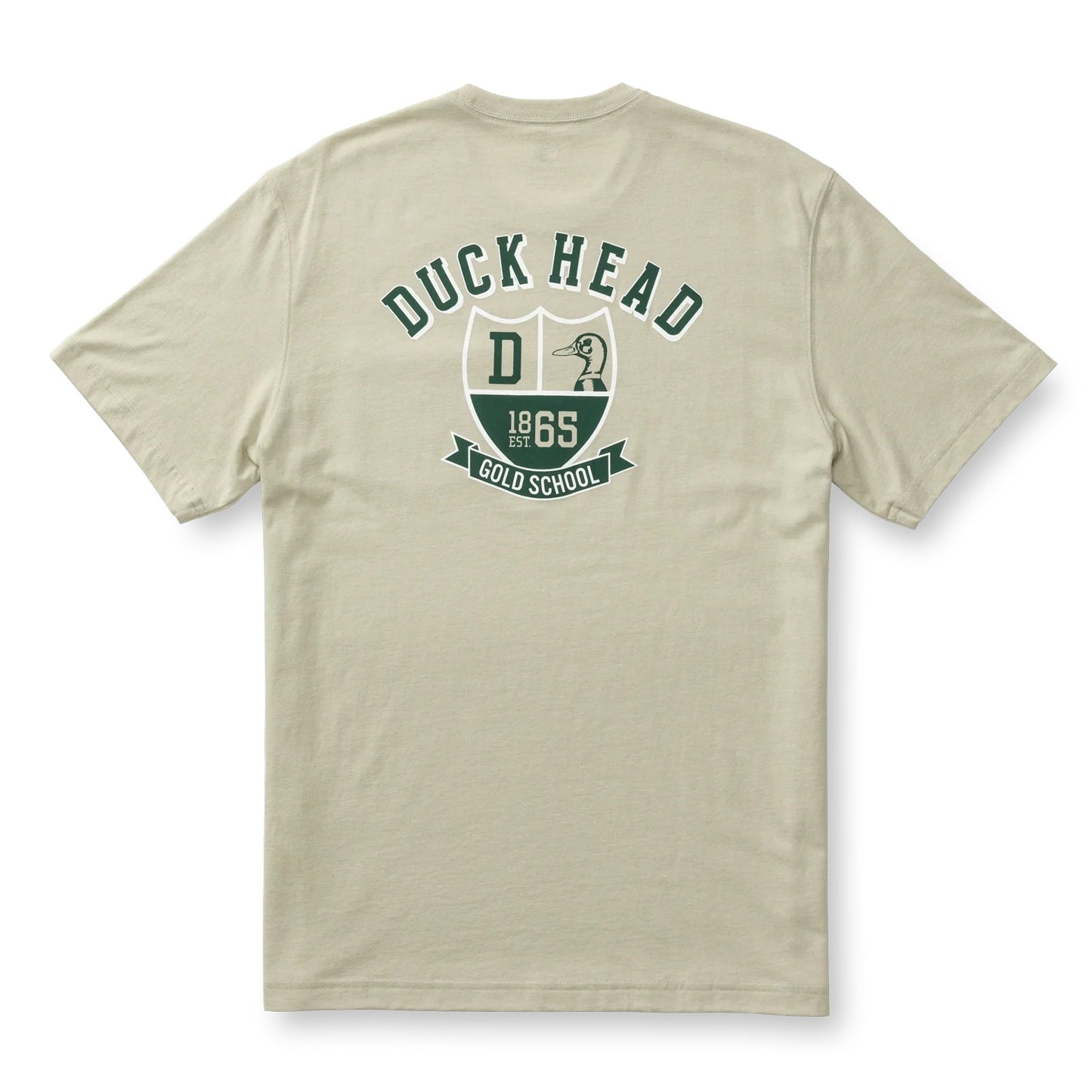 Duck Head Gold School Short Sleeve T-Shirt (Sandstone Heather)