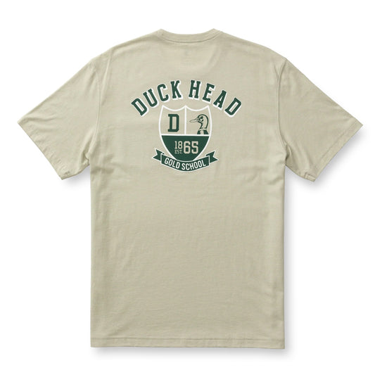 Duck Head Gold School Short Sleeve T-Shirt (Sandstone Heather)
