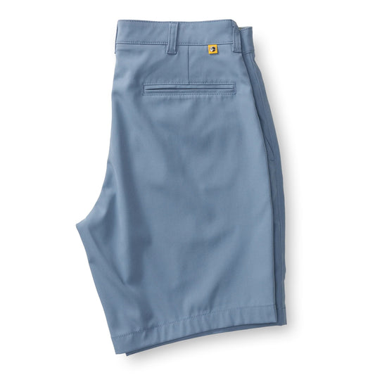 Duck Head 9" Long Drive Performance Short- Chambray Blue