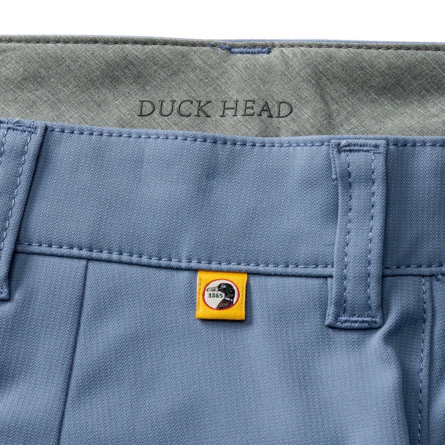 Duck Head 9" Long Drive Performance Short- Chambray Blue